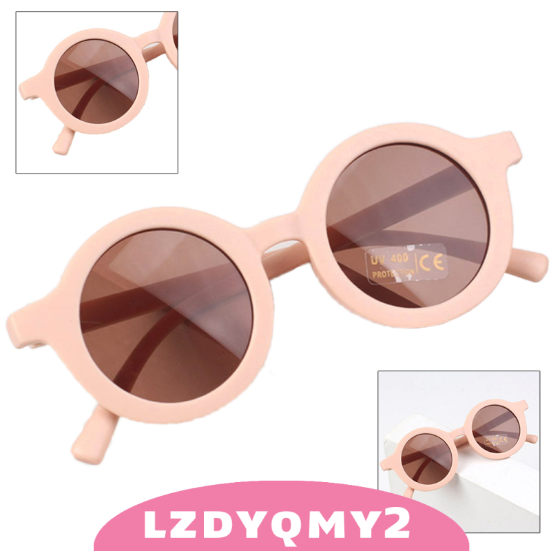 Curiosity Sunglasses for Kids Round Frame Cute Glasses UV 400 Protection Party Favor Accessories Photography Outdoor Beach Children Girl Boy Gifts