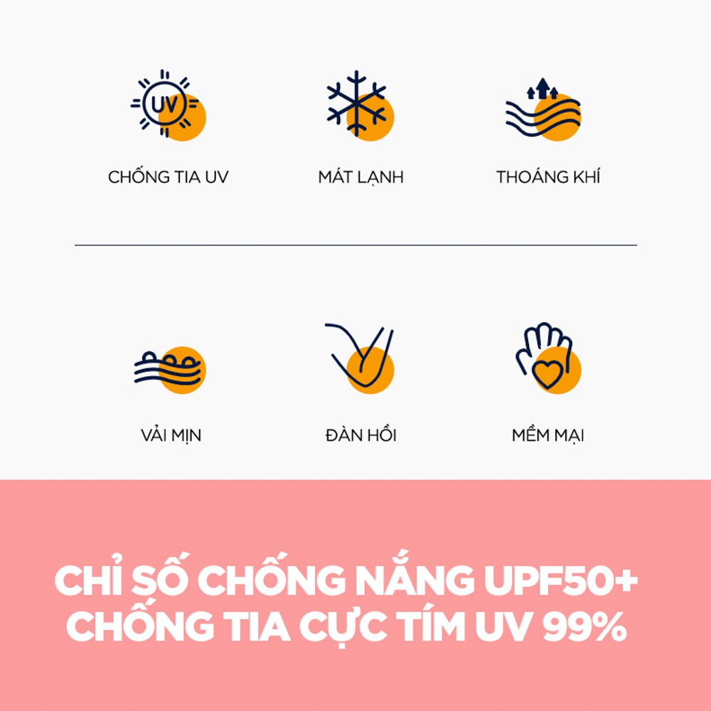 PATTERN găng ống tay chống nắng UPF50+ mát lạnh Golovejoy