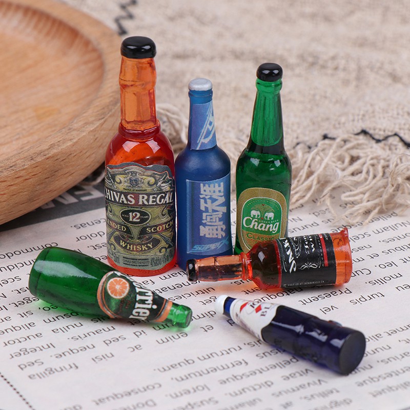 Bộ 5 Bình Nước Đồ Chơi Cho Nhà Búp Bê