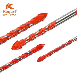 Combo Mũi Khoan Đa Năng Kapusi Chuôi Lục Giác Thép CRV Khoan Gạch Gỗ Kính Kim Loại (Vàng/Cam)