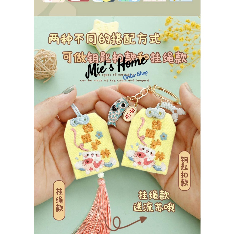 Bộ Kit Gói Nguyên Liệu Tự bạn làm Túi phước cầu May Mắn Bình An Thắng Lợi - Mie Handmade Shop