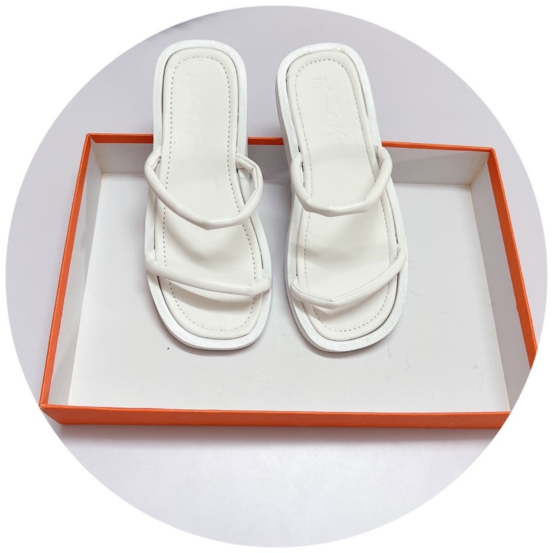 [GIÁ HUỶ DIỆT] Dép lê bánh mì 2 quai bún đế cao 2p đi êm