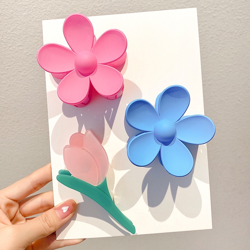 Kẹp Tóc Hình Hoa Tulip Thanh Lịch Thời Trang Hàn Quốc Mới