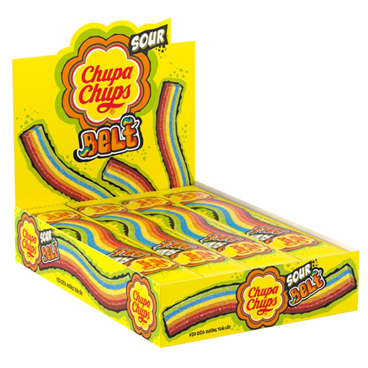 Kẹo Dẻo Chupa Chups Cầu Vồng Chua Chua Dai Dai Nhiều Màu Sắc