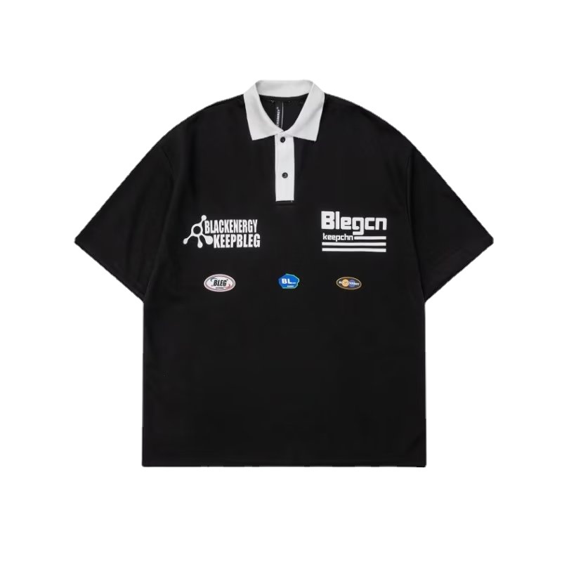 Áo Thun POLO Ngắn Tay Form Rộng Phong Cách Hàn Quốc Dành Cho Nam