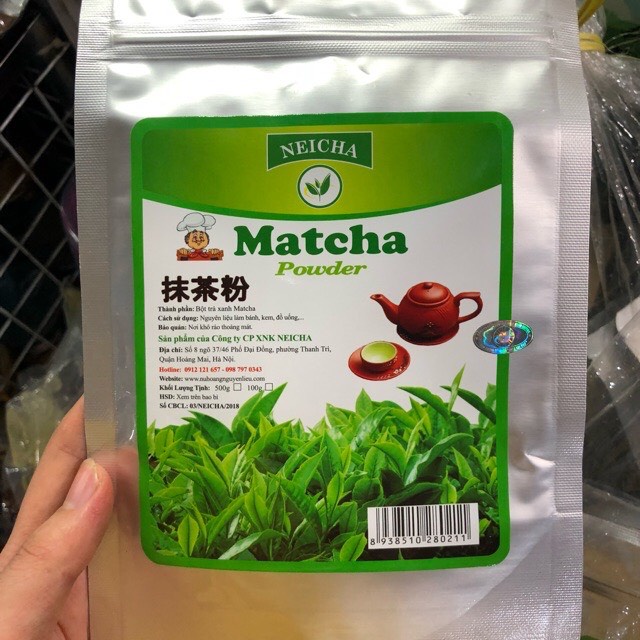 Bột matcha trà xanh nguyên chất 100% Neicha