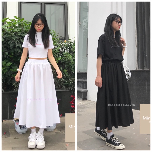 Chân váy vải cotton madebymint
