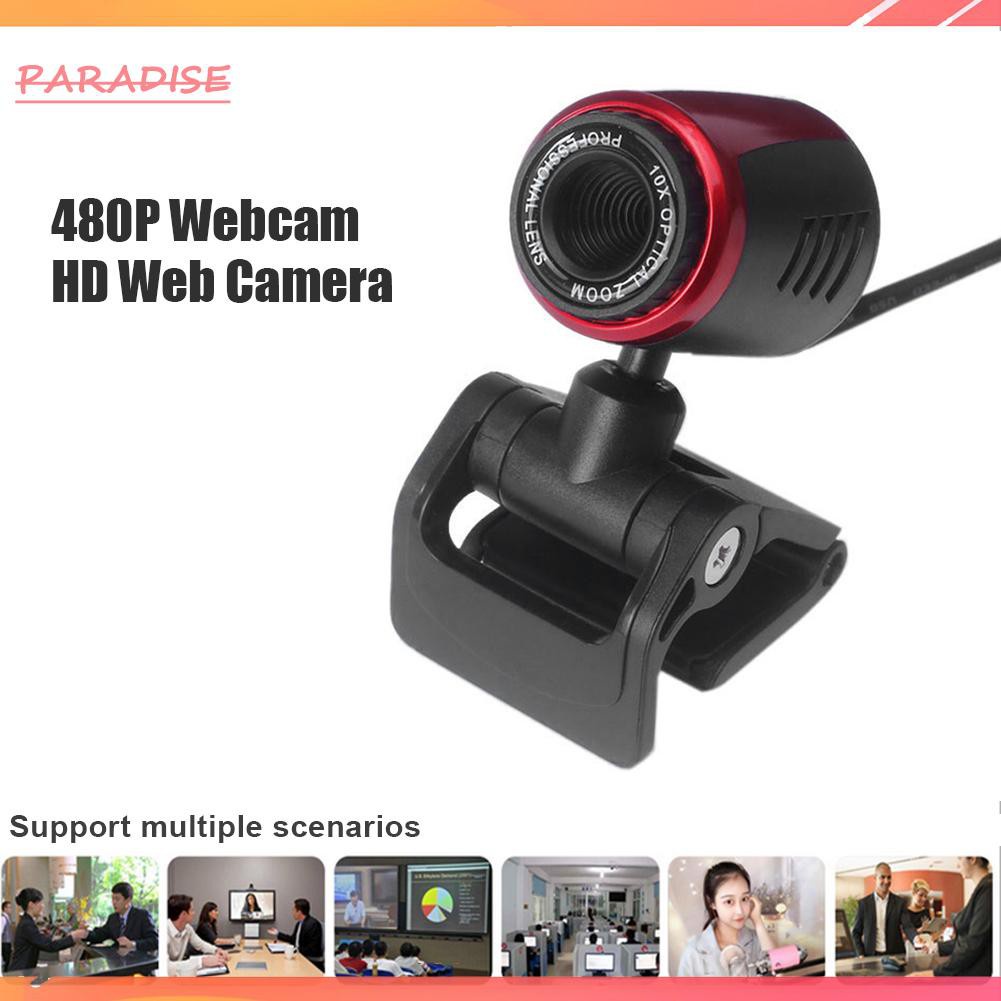 Webcam Hd Kèm Micro 480p Usb Có Kẹp Gắn Máy Tính