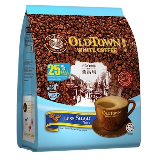 [DATE 1/2023] Cà phê trắng hòa tan 3 in 1 Oldtown Lesssugar - Ít đường