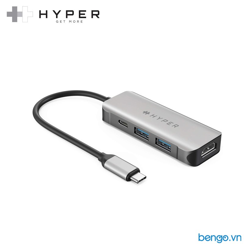 Cổng Chuyển HyperDrive 4 In 1 USB-C Hub HDMI 4K/60Hz - HD41