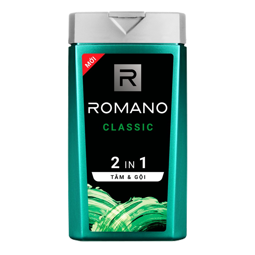 Tắm gội 2 trong 1 Romano Force 180g Hàng Chính Hãng