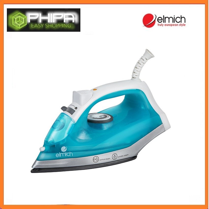Bàn là hơi nước Elmich SIE-3436 1200W, màu xanh, dung lượng 150ml