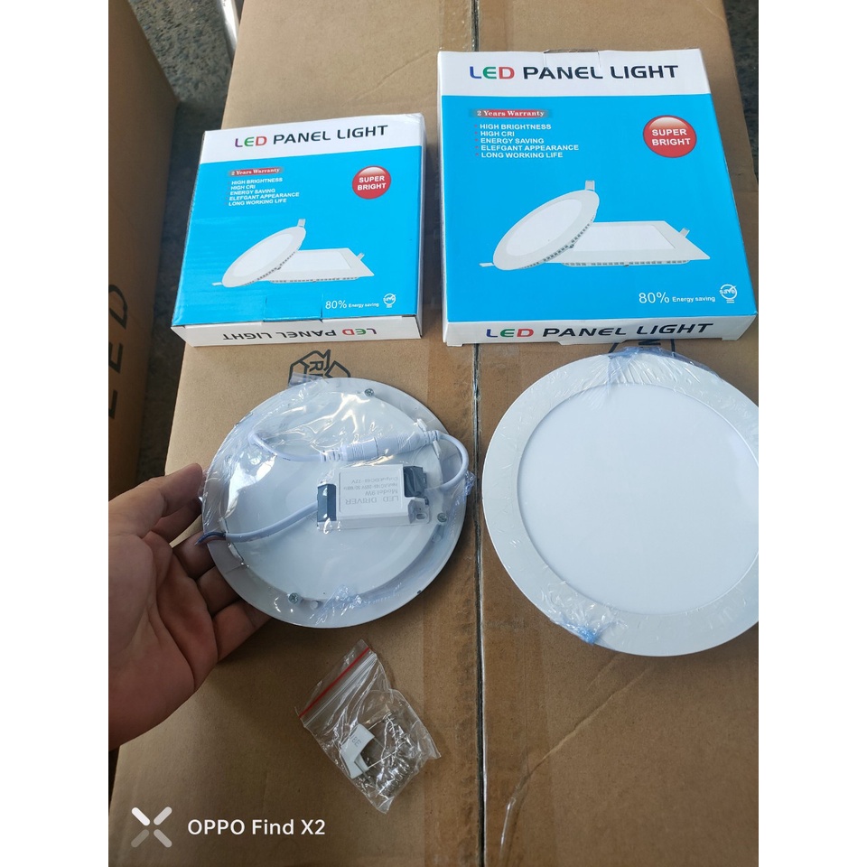 Đèn Led âm trần siêu mỏng 9w 12w ánh sáng trắng - bảo hành 12 tháng