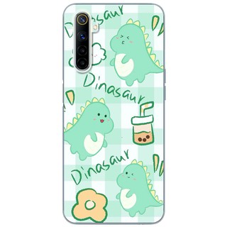 Ốp lưng Realme 6, 6 Pro, 6i in hình Khủng long cute