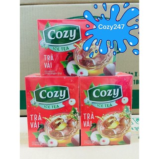 Trà Cozy VẢI  hoà tan hộp 16 gói