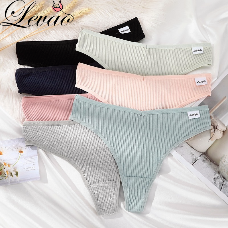 Quần Lót Levao Cotton Lưng Thấp Gợi Cảm Cho Nữ