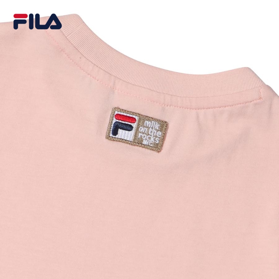 Đầm thun tay ngắn cổ tròn trẻ em Fila Milk On The Rock - FK2OPD2M51F-IPK