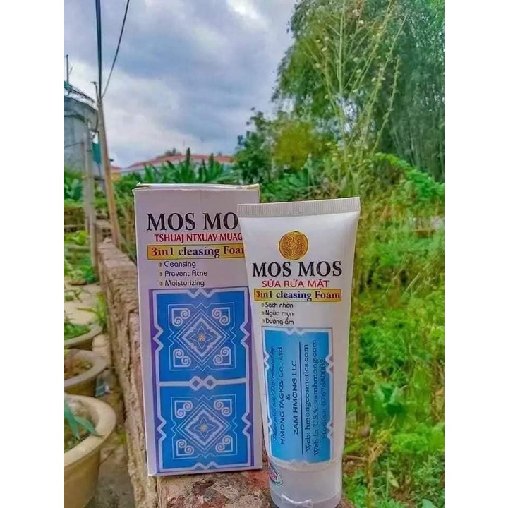 Sữa rửa mặt Mos Mos - Hmong mỹ phẩm (phù hợp với mọi loại da) dung tích 120ml