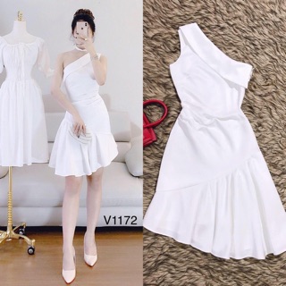 Đầm thiết kế dự tiệc lệch vai