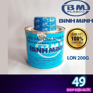 KEO dán ống nước Bình Minh LON có nắp tiện dụng