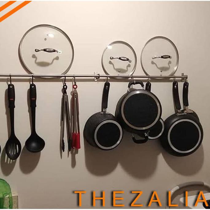 Giá Treo Dụng Cụ Nhà Bếp Bằng Thép Không Gỉ 56cm | BigBuy360 - bigbuy360.vn