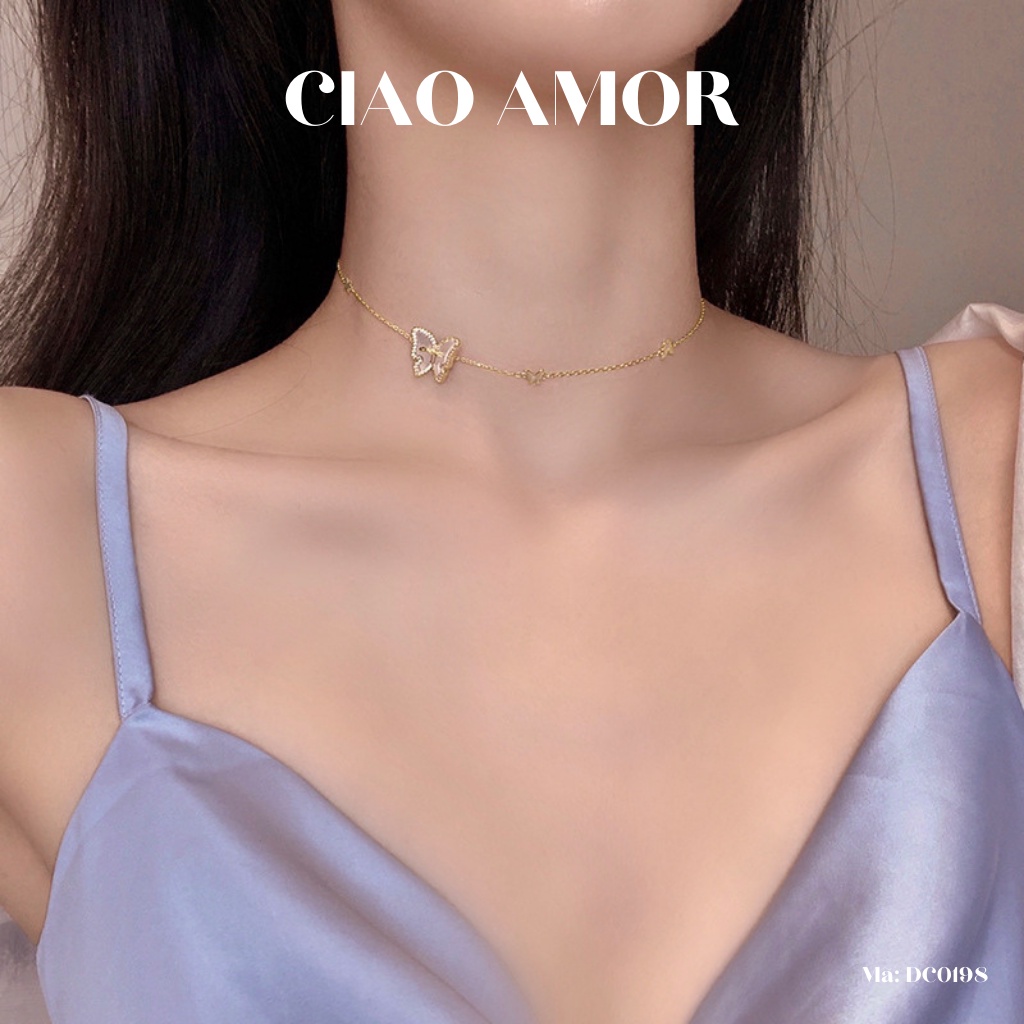 Dây chuyền nữ, chocker ôm cổ cánh thanh lịch Trang sức Ciao Amor - DC0198