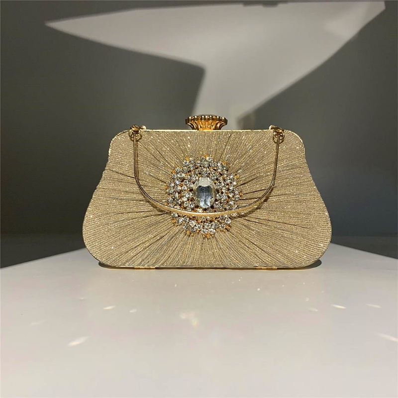 Youyo Diamante Ghim Cài Túi Xách Mini Pha Lê Lấp Lánh Thanh Lịch Cho Cô Dâu