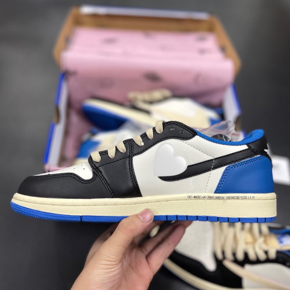 Giày Sneaker Jordan 1 Low Travis Scott Xanh , Giày 1 Jordan Travis Scott Xanh   Thể Thao Nam Nữ Thấp Cổ Full Phụ Kiện | BigBuy360 - bigbuy360.vn