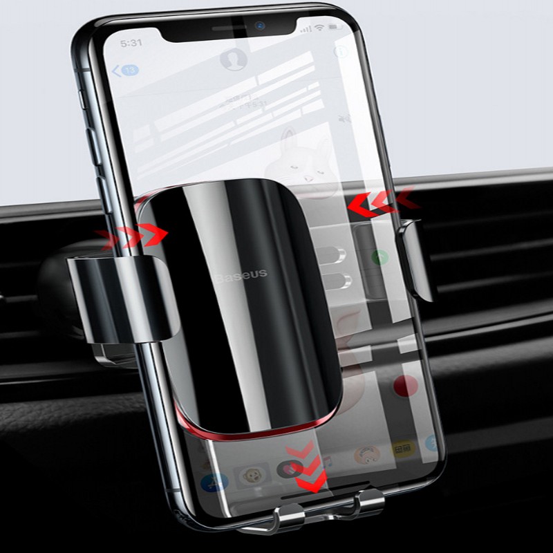 Metal Gravity Multifunctional Buckle Car Holder Mobile Phone Holder Suitable for All Mobile Phones