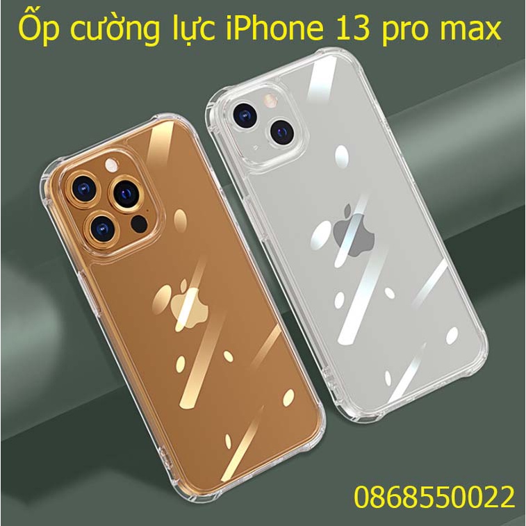 Ốp lưng iPhone 13 pro max/ 12 trong suốt kính cường lực âm thanh 6D cao cấp