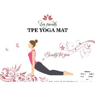 Thảm tập ECO FRIENDLY TPE YOGA MAT 2 lớp 6mm cao cấp.