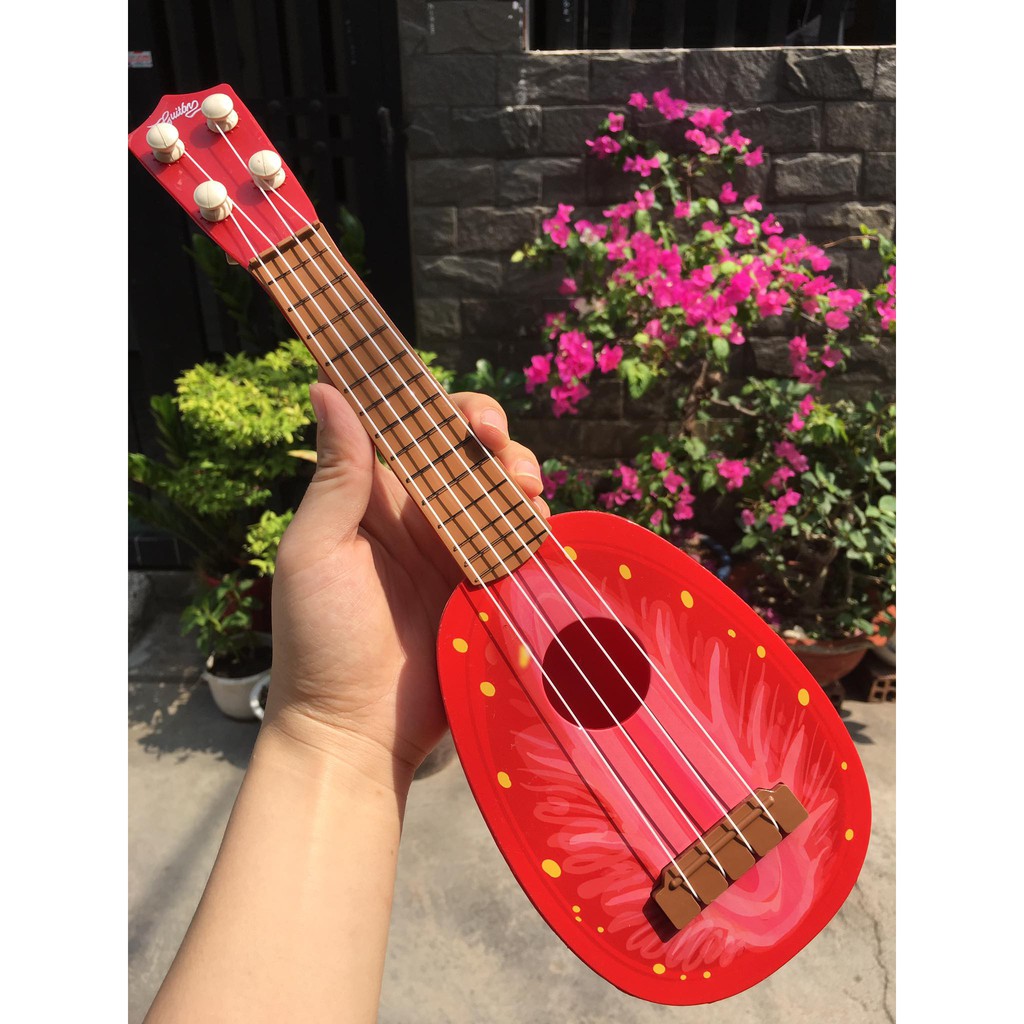 Đồ chơi đàn ukelele-Đàn guitar  hình hoa quả cho bé size lớn