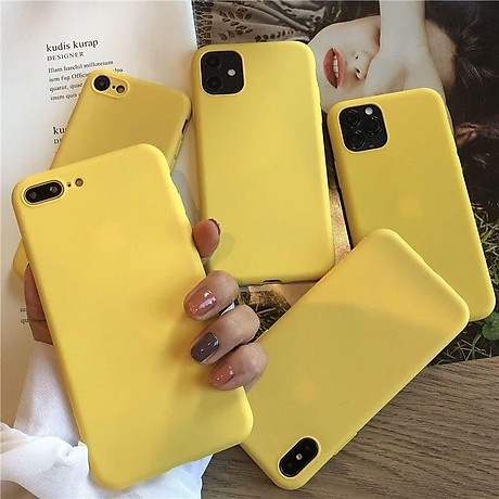Ốp lưng iphone trơn dẻo màu vàng ốp iphone trơn siêu cool IPHONE 12PPROMAX 11 PRO MAX IX XR XS MAX 6 6s 7 8 Plus MINI