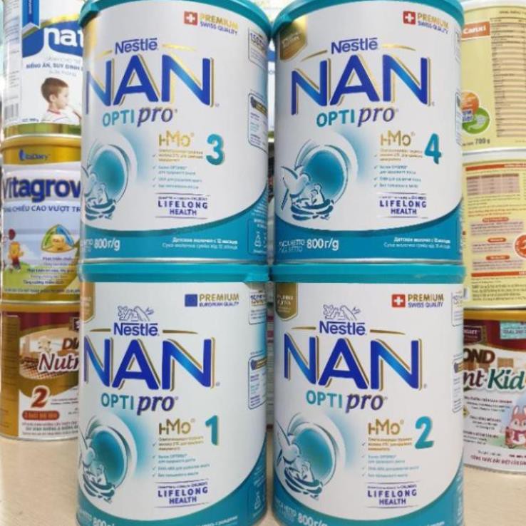 [Đóng thùng carton+Chèn xốp] Sữa Nan Nga HMO đủ số 1,2,3,4 800g Date update mới nhất