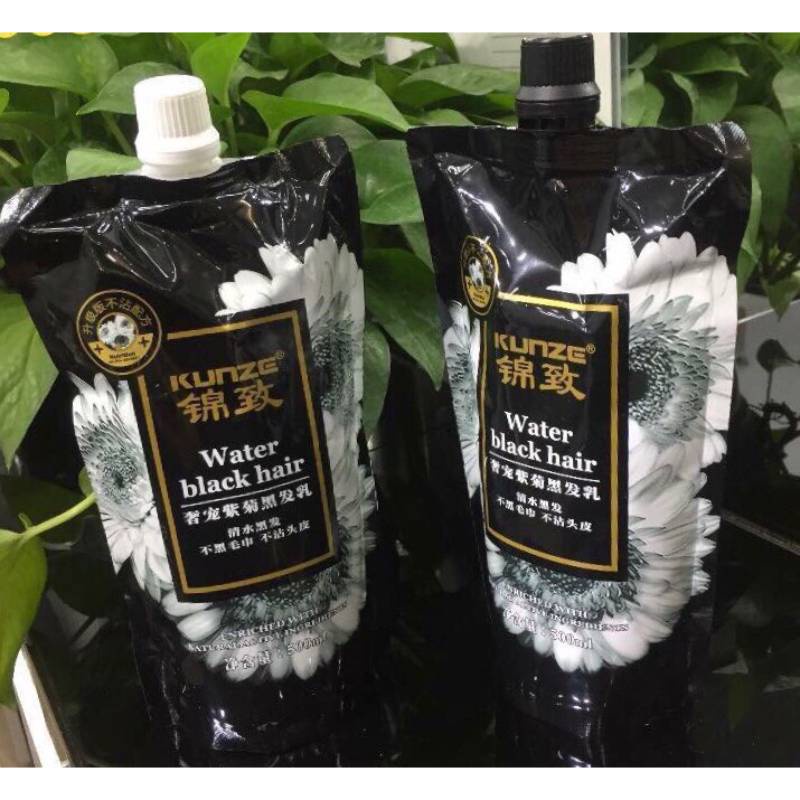 Nhuộm đen Hoa cúc không dính da đầu nhuộm đen hoa cúc Kunze 420mlx2