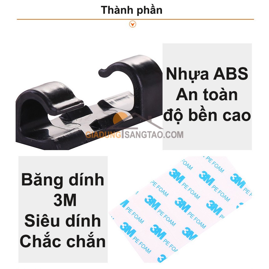 Vỉ 16 nút giữ dây điện giữ dây to hơn 20 nút