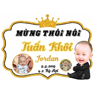 Bảng tên sinh nhật cho bé size 30x40 40x60cm