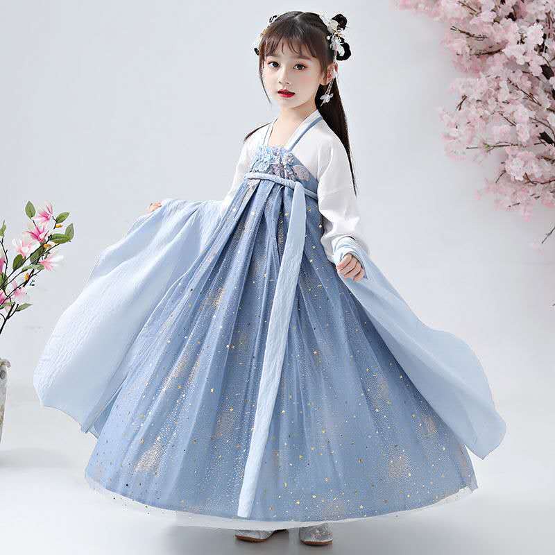 Bộ Hán Phục Thêu Họa Tiết 12 Kiểu Cổ Điển Thời Trang Xuân Hè Cho Bé Gái