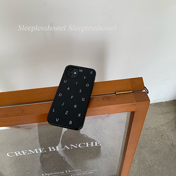 Ốp Điện Thoại In Chữ Màu Đen Cá Tính Cho Iphone 12 11promax 7 / 8 12Pro / max