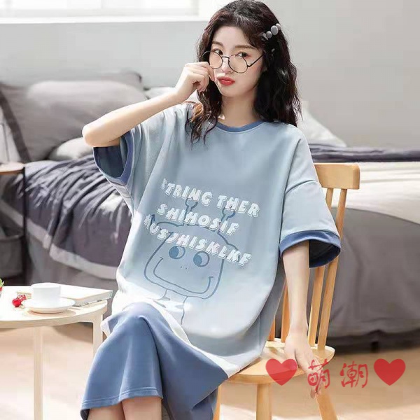 Đầm Ngủ Mùa Hè Kiểu Hàn Quốc Dễ Thương Xinh Xắn Cho Nữ Có Size M-4Xl | BigBuy360 - bigbuy360.vn
