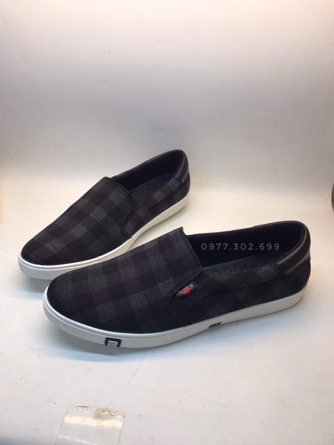 Giày nam slip on kẻ đẹp | BigBuy360 - bigbuy360.vn