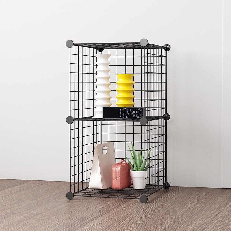 Khung lưới trang tri, decor, giá kệ sách 2 ô  siêu xink