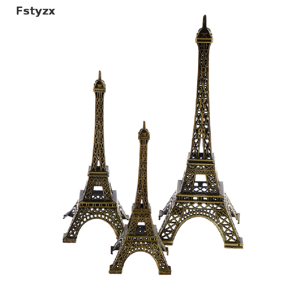 Mô hình tháp Eiffel bằng đồng phong cách retro trang trí bàn