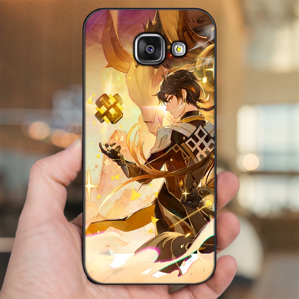 Ốp lưng Samsung A3 2016, A5 2016, A7 2016 viền đen in hình Zhongli Genshin Impact