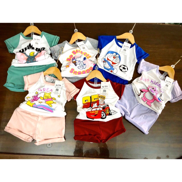 Combo 3b cotton hè kute cho bé