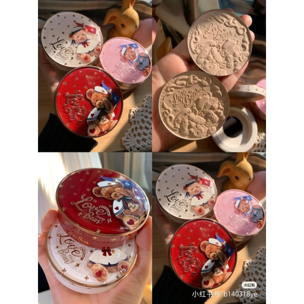 Phấn nén phấn phủ gấu Love bear Flowers knows