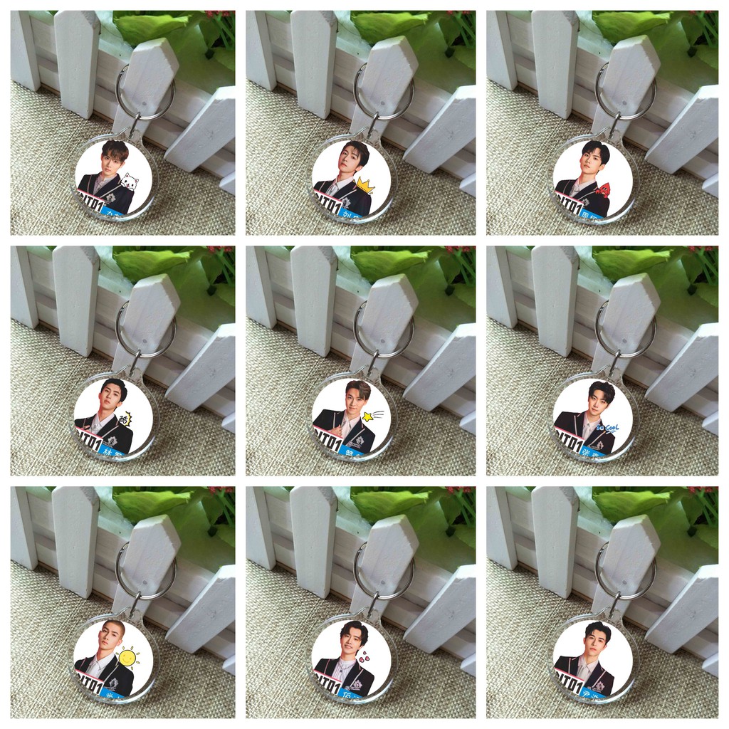 ( Tròn ) Móc treo chìa khóa in hình INTO1 CHUANG 2021 SÁNG TẠO DOANH idol thần tượng đáng yêu tiện lợi M2