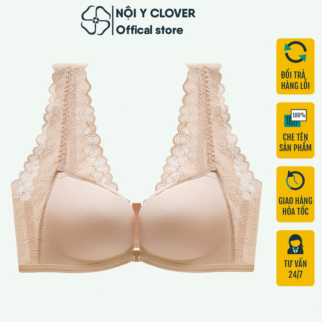 Áo Ngực Cài Trước Đệm Mỏng Su Không Gọng Nâng Ngực Gợi Cảm ELSA BRA - 2160