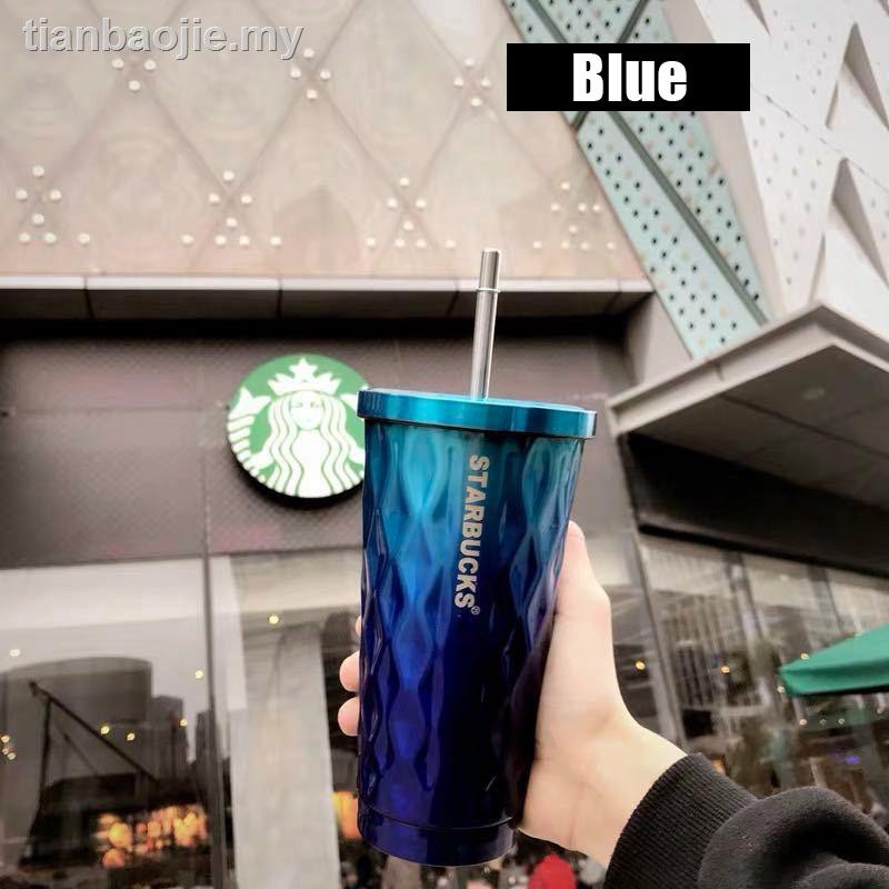 Bình Nước Starbucks 500ml Kèm Ống Hút