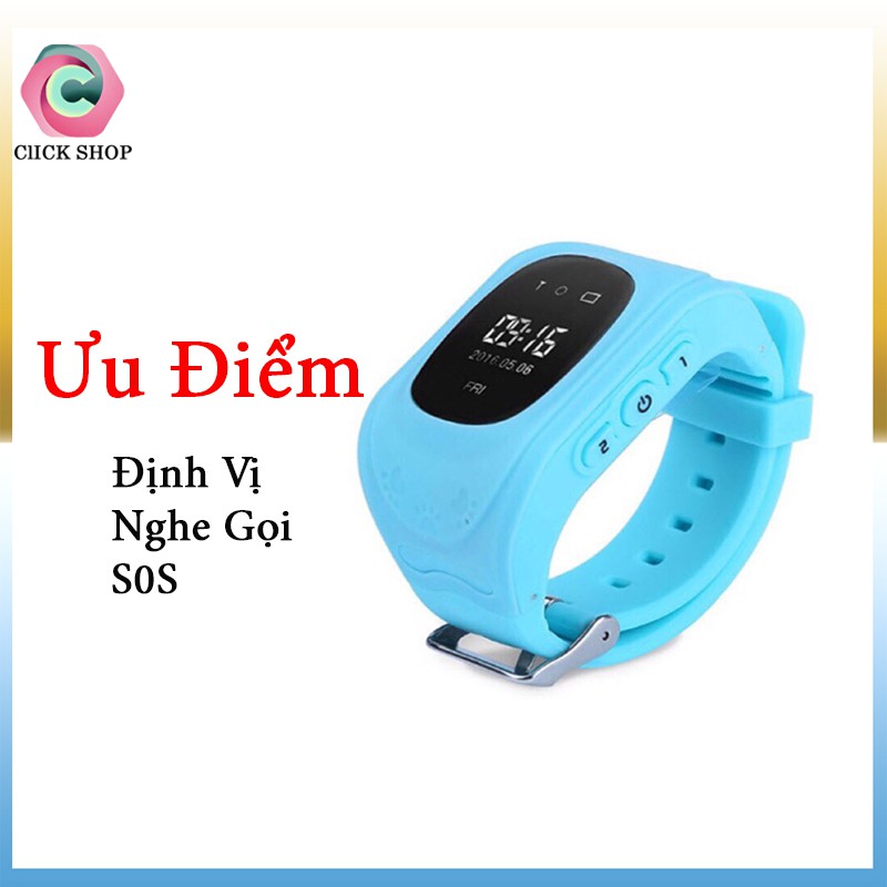 Đồng hồ định vị Q50 hỗ trợ nghe gọi SOS dung các sim của nhà mạng